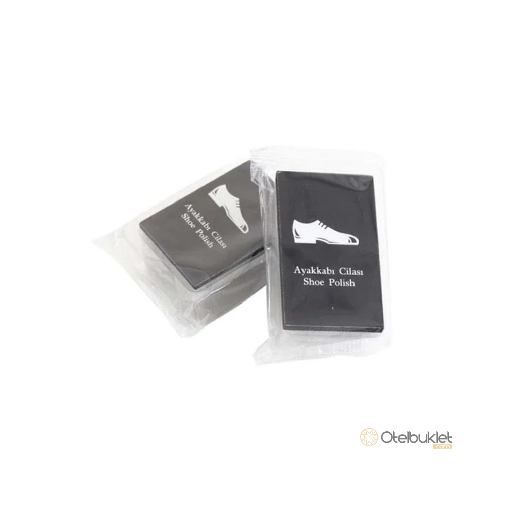 Otel Tipi Mini Ayakkabı Süngeri Ambalajlı Buklet