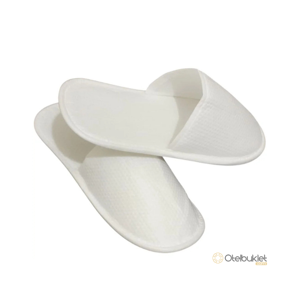 Hijyenik poşetli, petek dokulu havlu otel terliği. Otel ve SPA merkezleri için toptan satış.