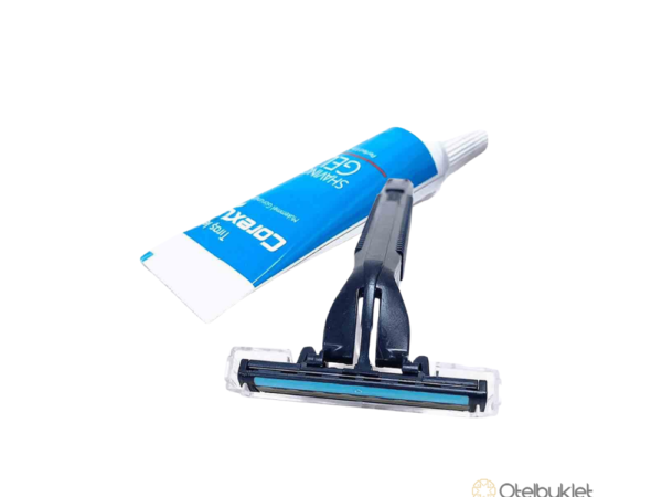 Poşetli Otel Tıraş Seti Çift Bıçaklı Jilet ve Krem