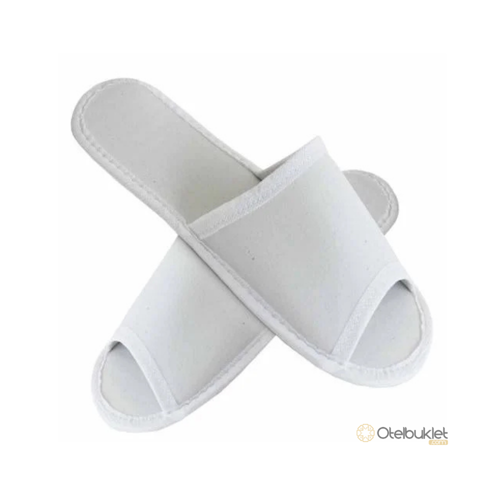 Spa Terliği Kaymaz Taban Önü Açık Üst Biyeli Otel ve Spa Malzemesi