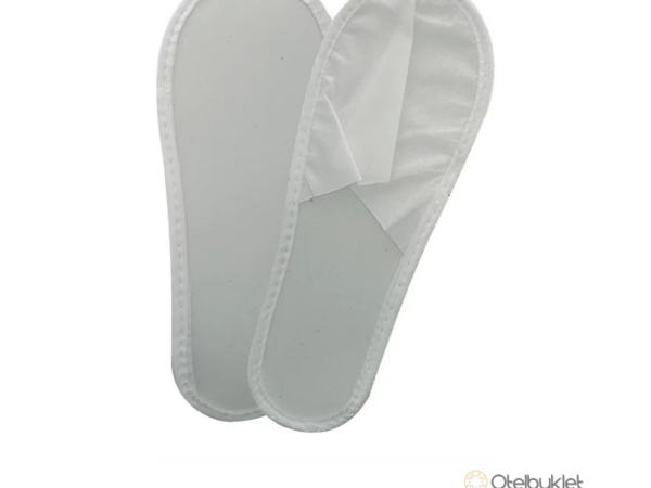 Beyaz Tek Kullanımlık Poşetli Kullan At Otel Terliği